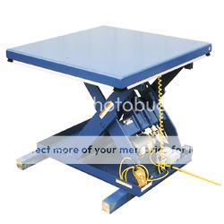 Electric Hydraulic Scissor Lift Tables (c) tedthorsen sewa scissor lift