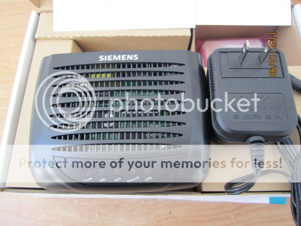 Siemens CL110 ADSL2+ DSL Modem Teksavvy ElectronixBox Acanac AT&T